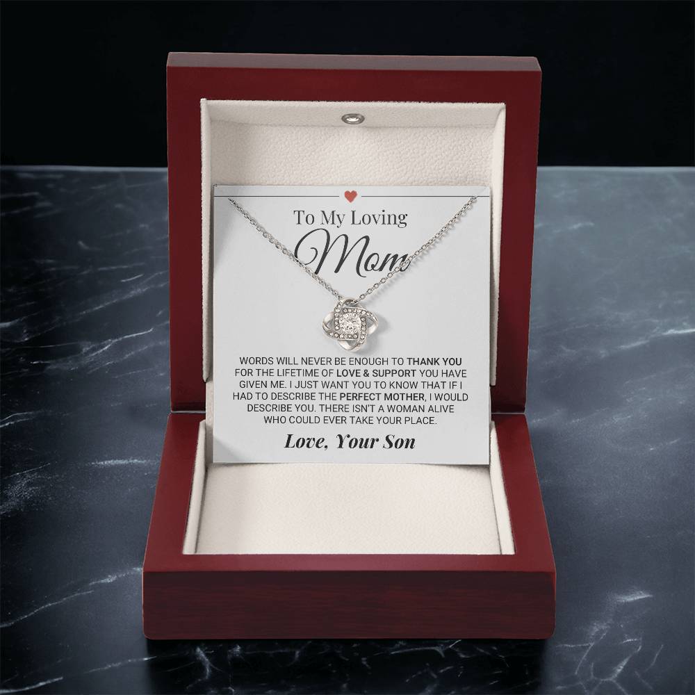 Heartfelt Mother's Day Gift For Mom Love Knot Necklace 9
