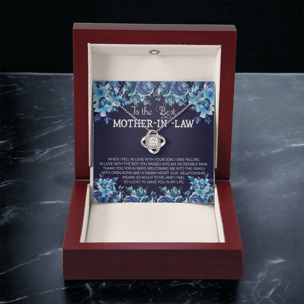 To The Best Mother-In- Love Knot Necklace