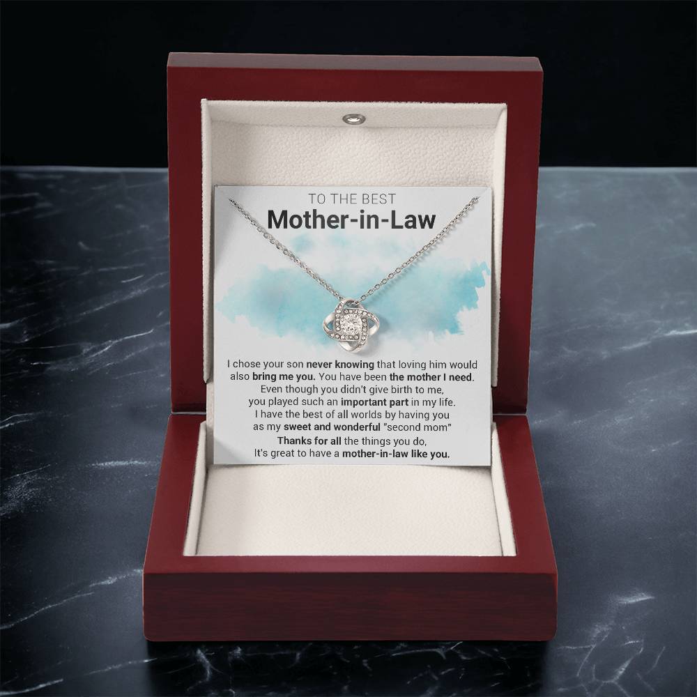 Gift For Mother-In-Law - Sweet - Love Knot Love Knot Necklace