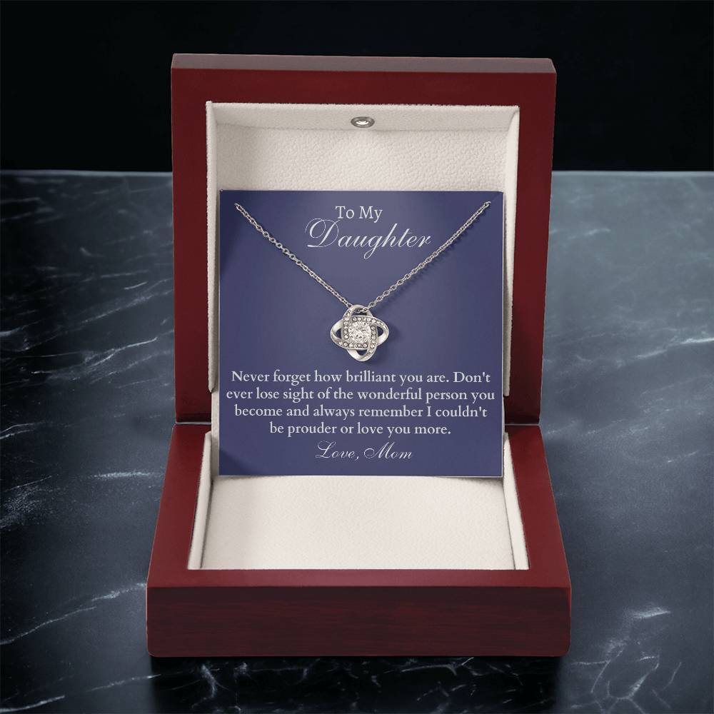 Happy Birthday Or Just To Say I Love You -  - Love Knot Necklace