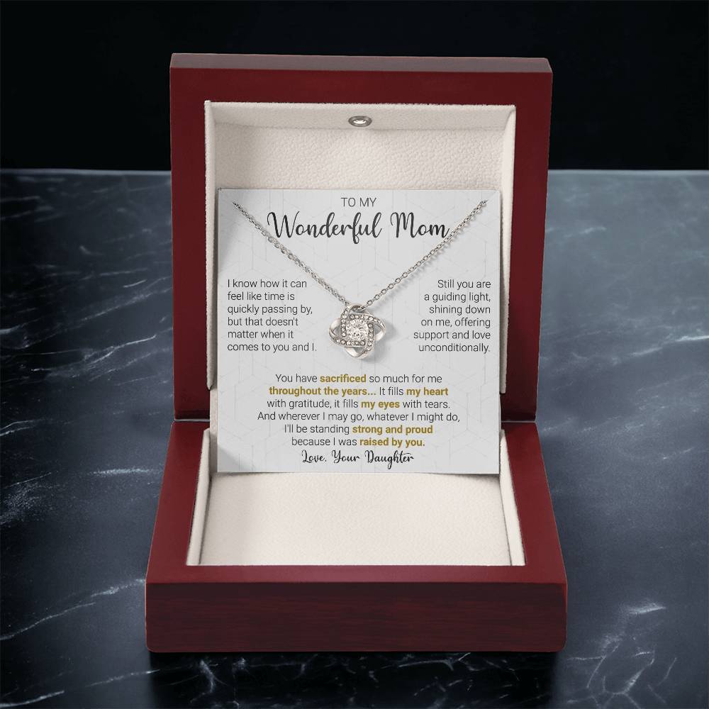 Gift For Mom - A Guiding  Love Knot Necklace