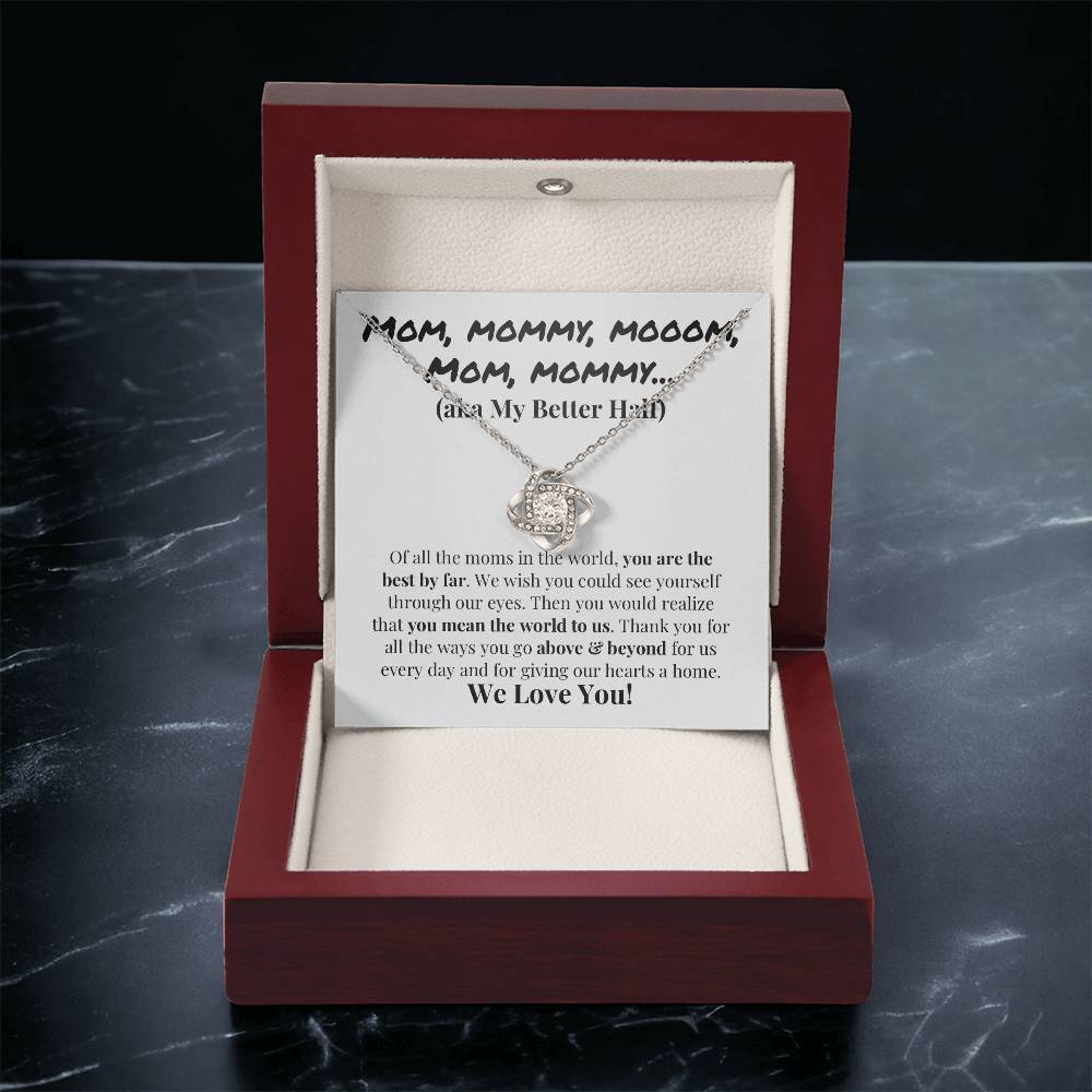 Cute Mother's Day Gift Love Knot Necklace
