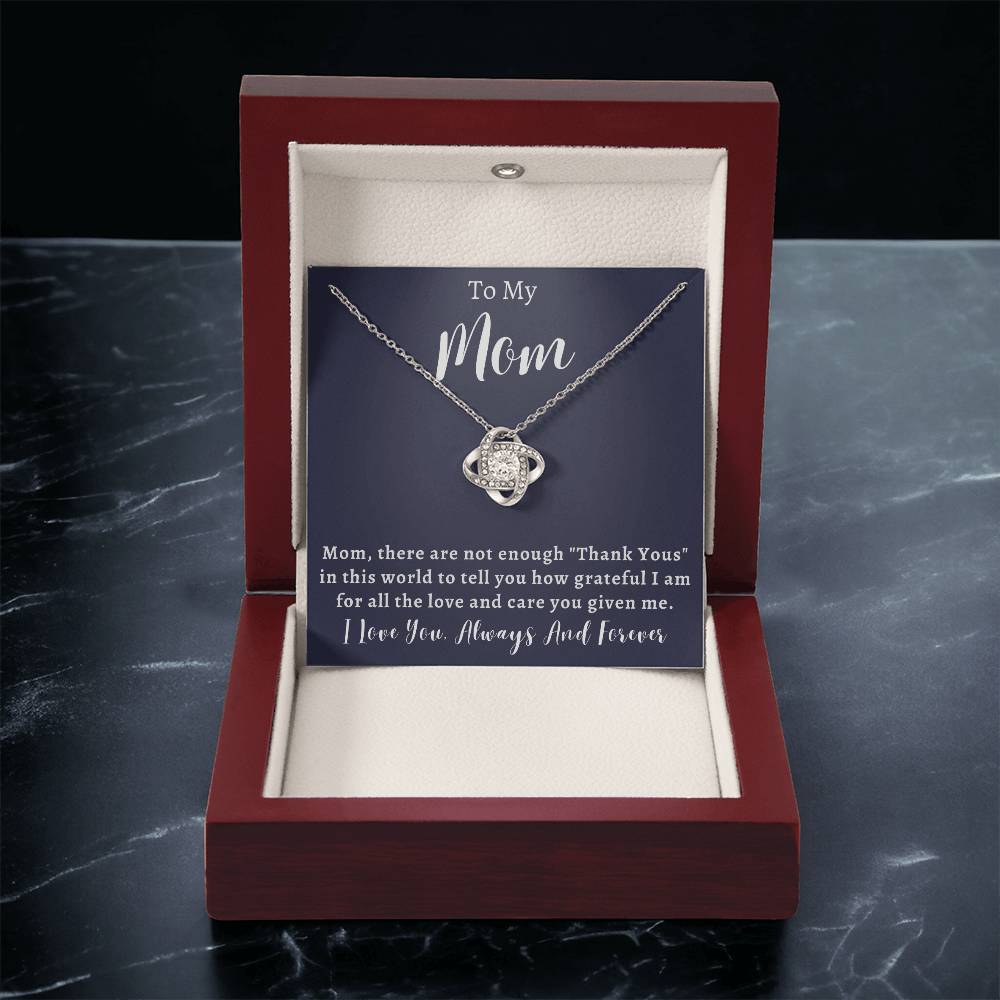 Mother's Day Or Just To Say I Love  Love Knot Necklace