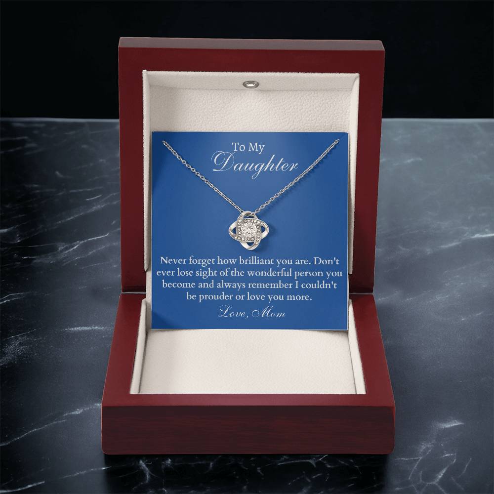 Happy Birthday Or Just To Say I Lo Love Knot Necklace