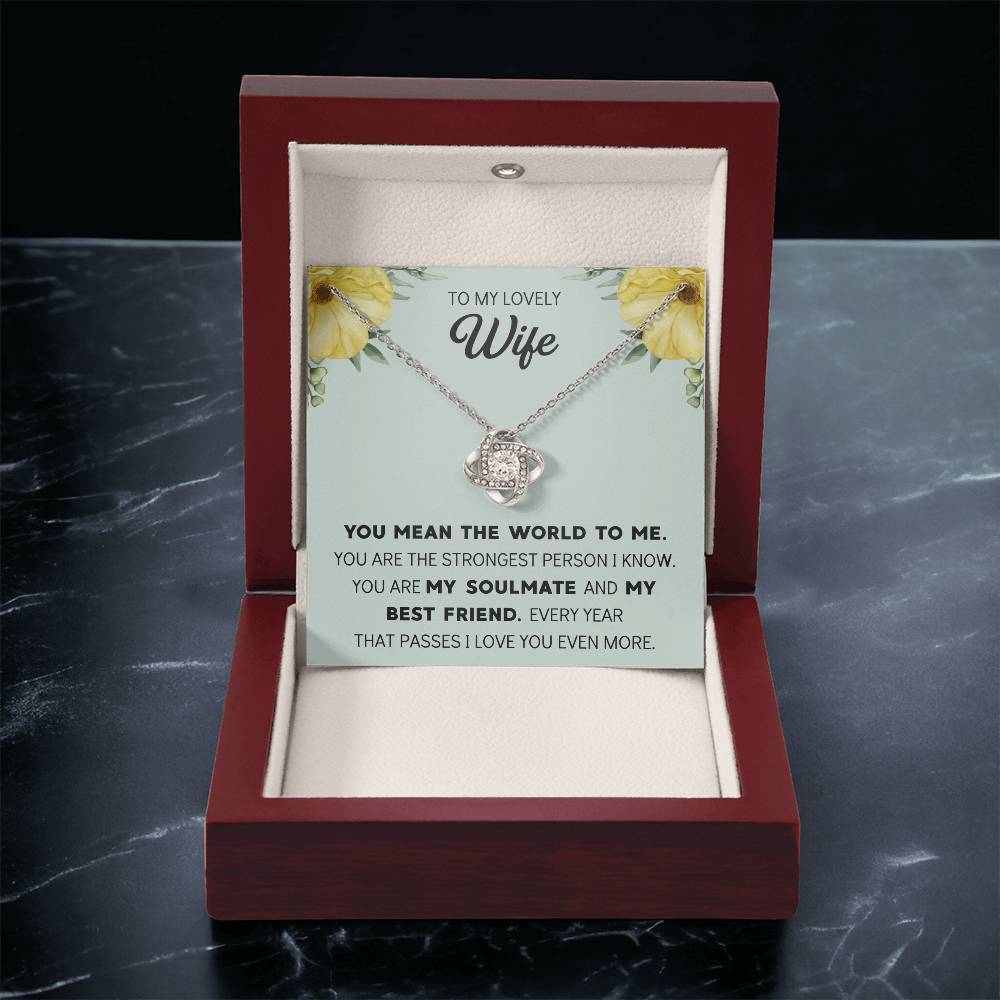 Silver Small Heart Cubic Zirconia Pendant Necklace Gift For Wife Sentimental Gifts For Mothers Day Gift For Wife Wife Anniversary Birthday Love Knot Necklace