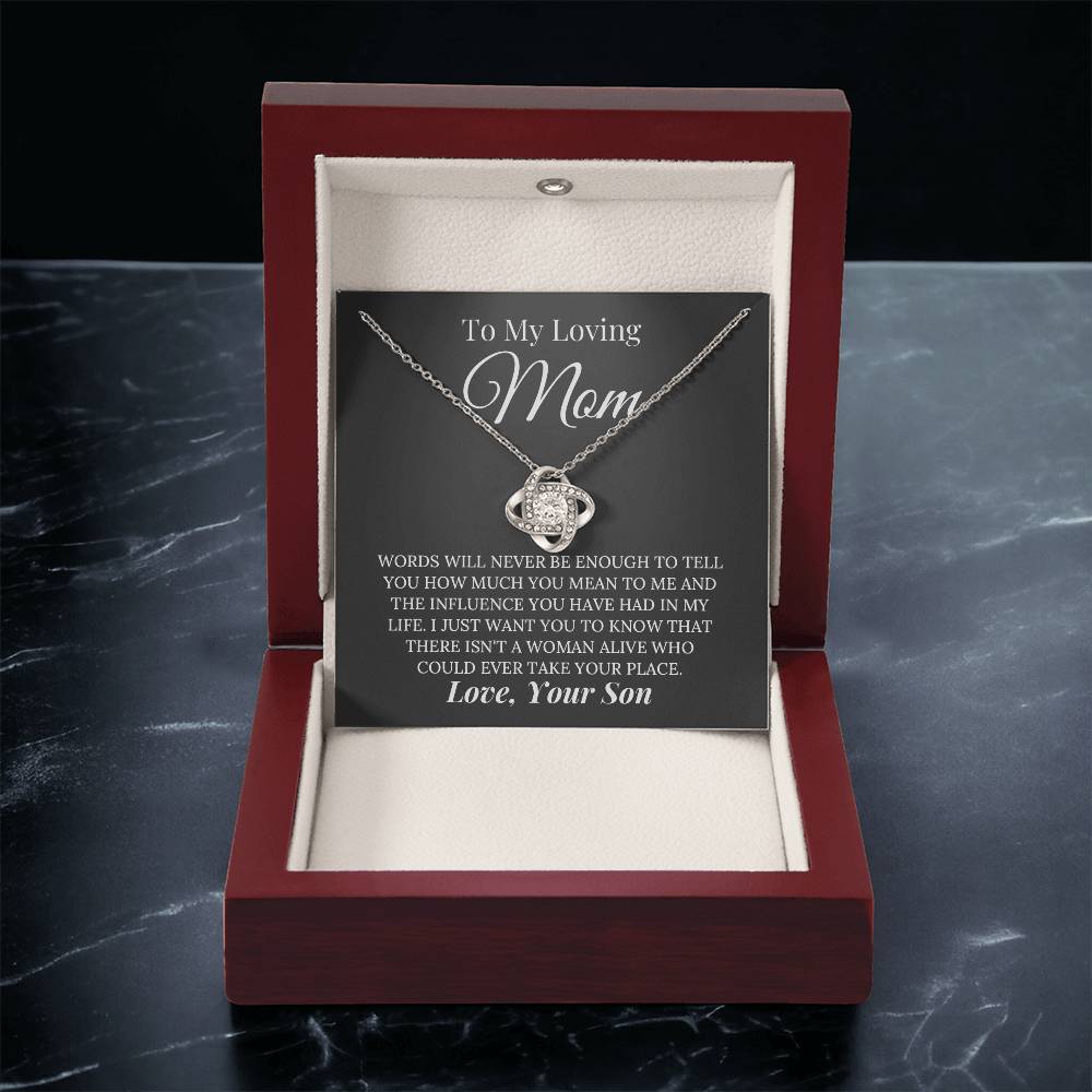 Heartfelt Mother's Day Gift For Mom Love Knot Necklace 1