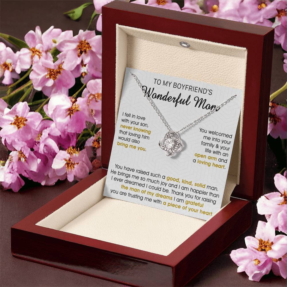 Gift For Boyfriend's Mom Bring Welcomed Solid Man Love Knot Necklace Love Knot Necklace