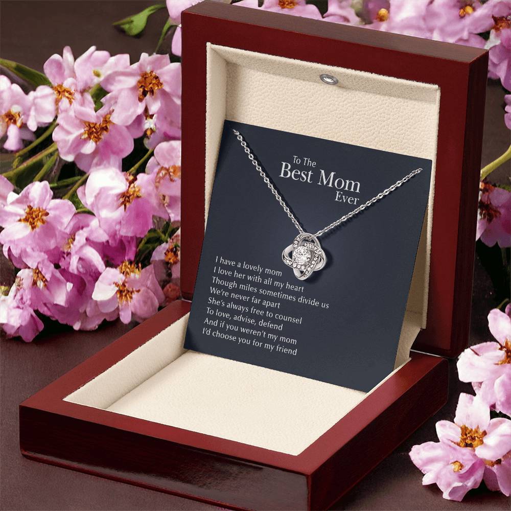 A Lovely Mom Love Knot Necklace