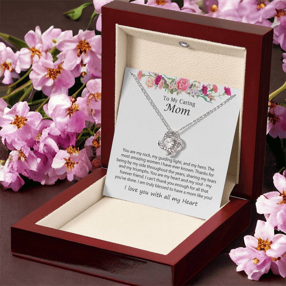 Mothers Day Necklace J Love Knot Necklace