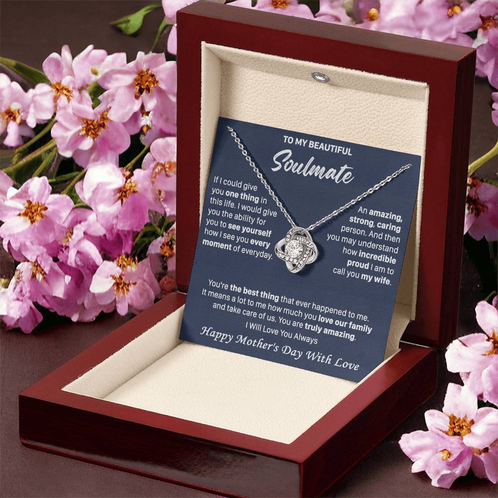 Gift For Your Soulmate See You Everyday Amazing Love Knot Necklace Love Knot Necklace