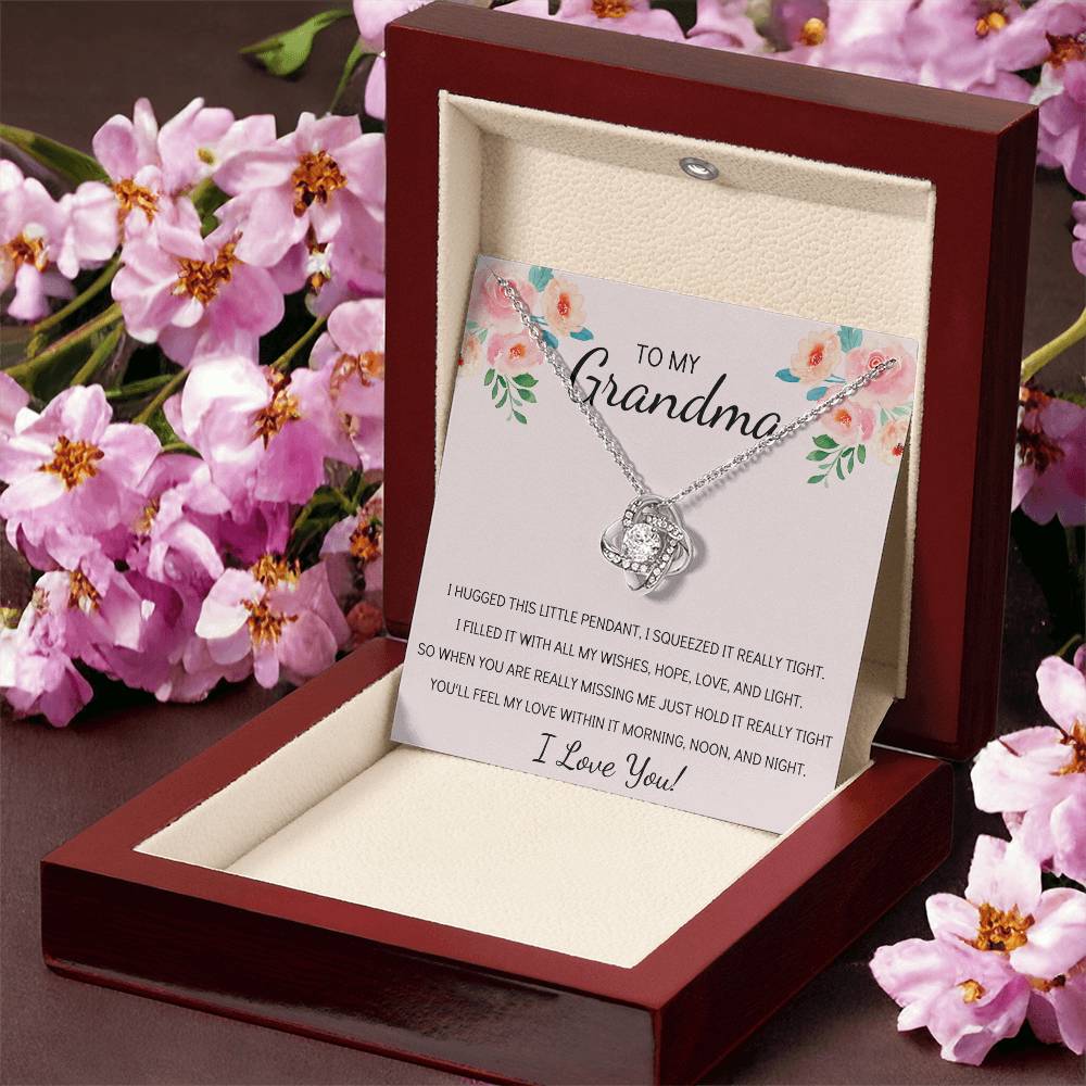 Grandma Necklace Gifts For Grandma From Granddaughter Or Grandson Mothers Day Gift Ideas For Grandma 1 Love Knot Necklace