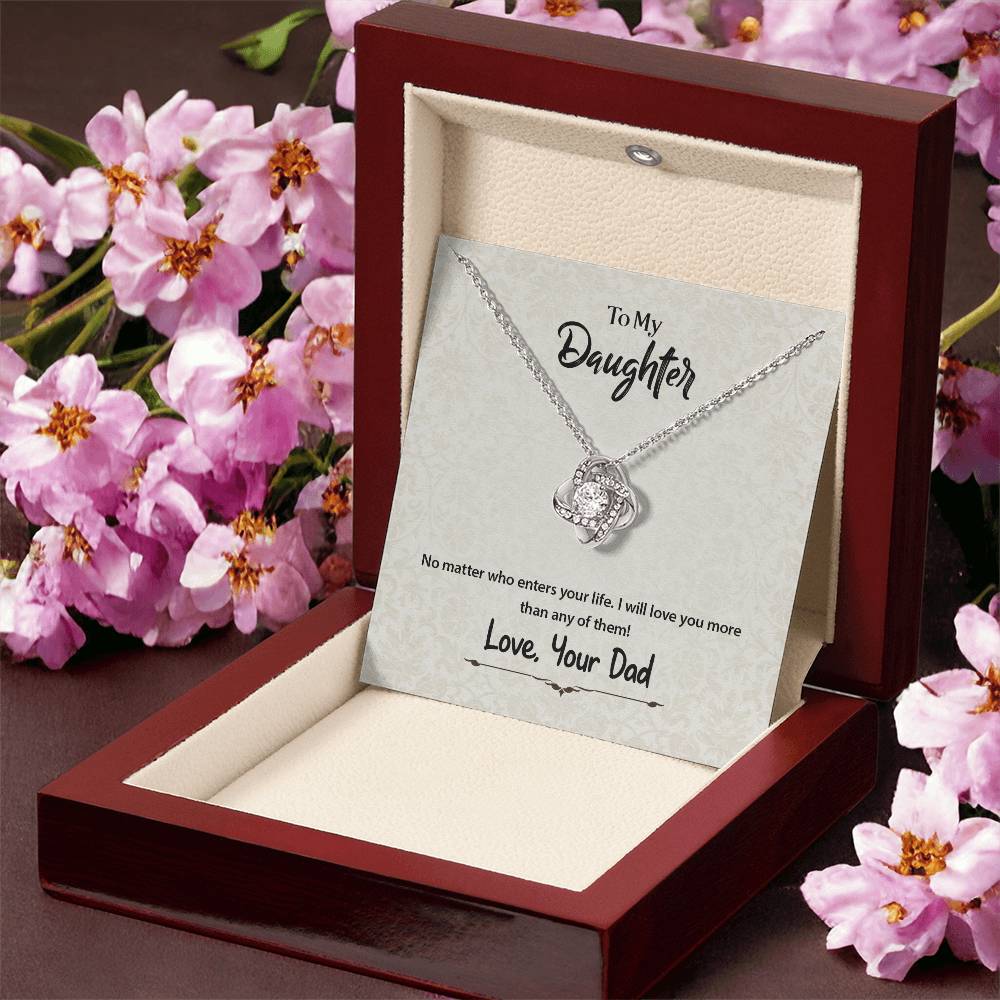No Matter Who Enters Your Life - Necklace Love Knot Necklace