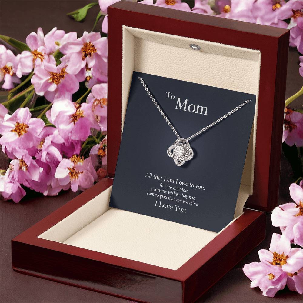 I Owe To You Love Knot Necklace