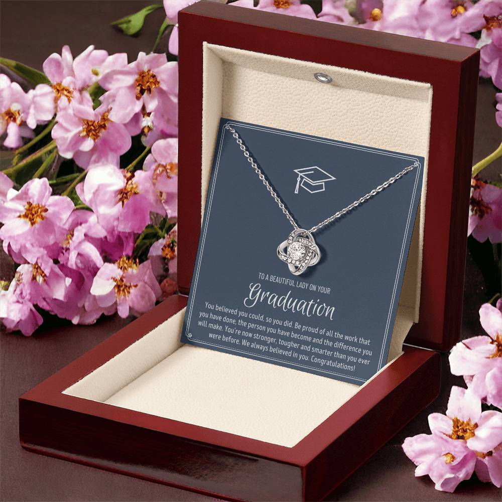 Graduation Gift For Granddaughter Graduation Gift For Goddaughter Graduation Gift For Niece Graduation Gift For Daughter Jewelry Love Knot Necklace