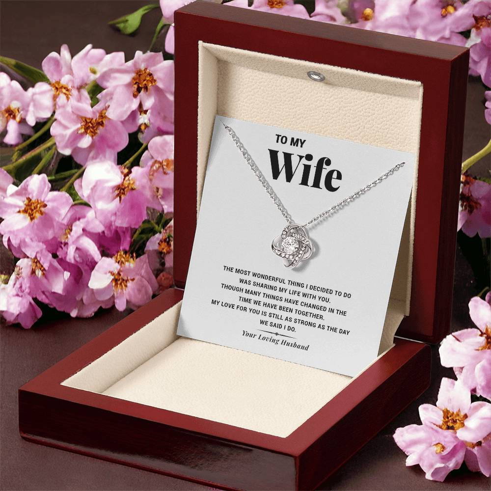 My Life Wi Love Knot Necklace