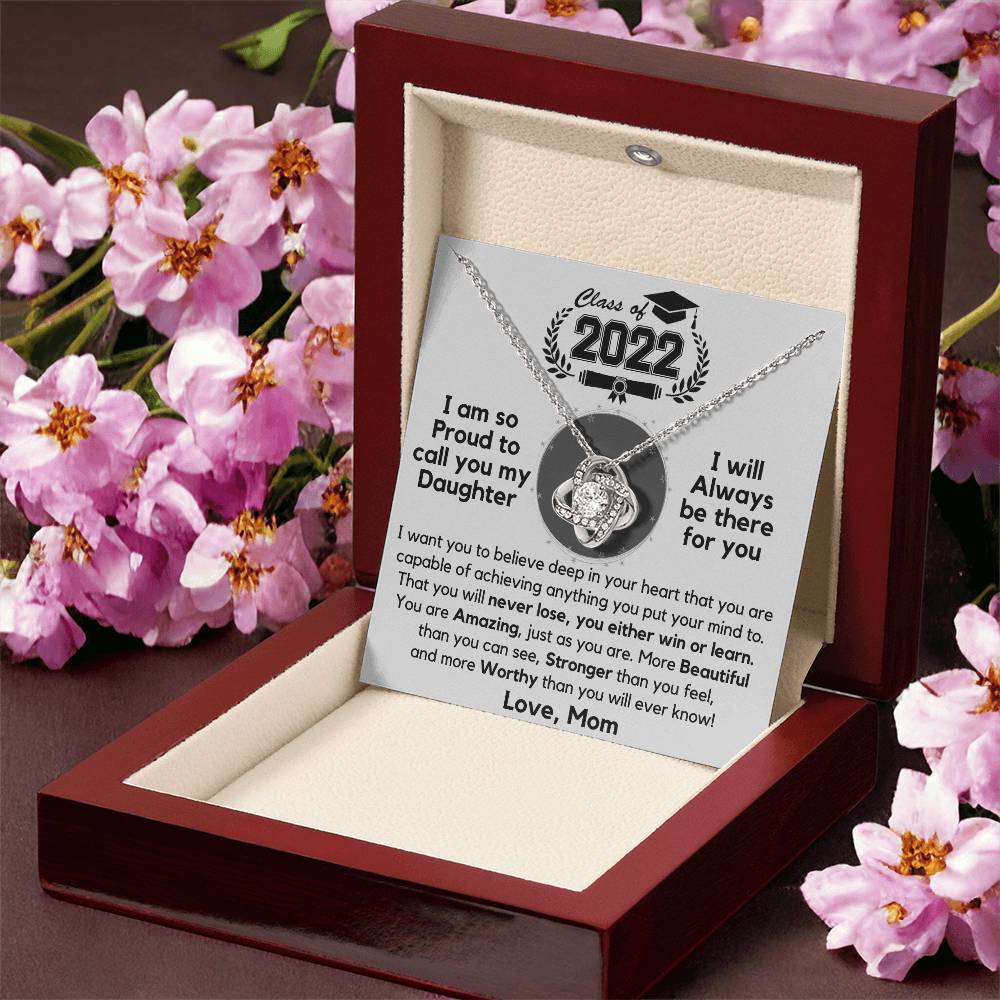 Just Released Class Of 2022 - Graduation Gift Necklace Fr Love Knot Necklace