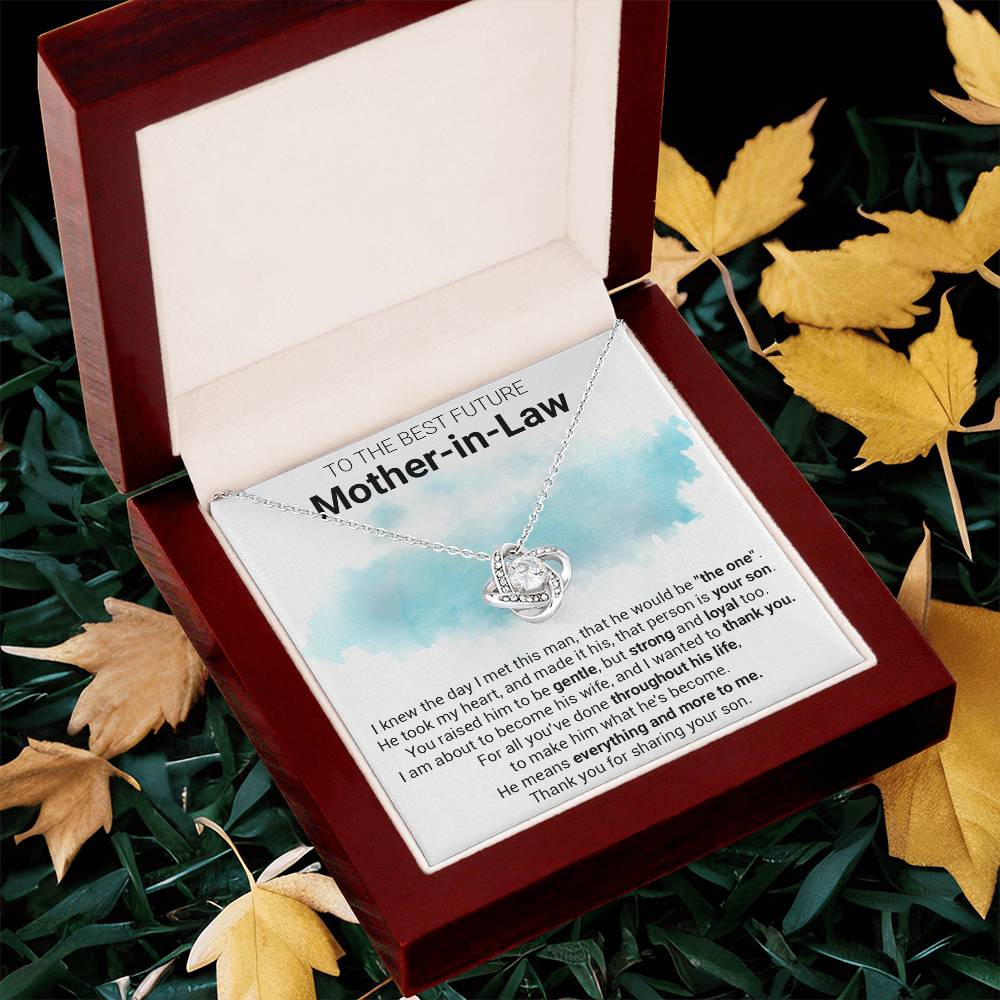 Gift For Future Mother-In-Law The One Love Knot Necklace Love Knot Necklace