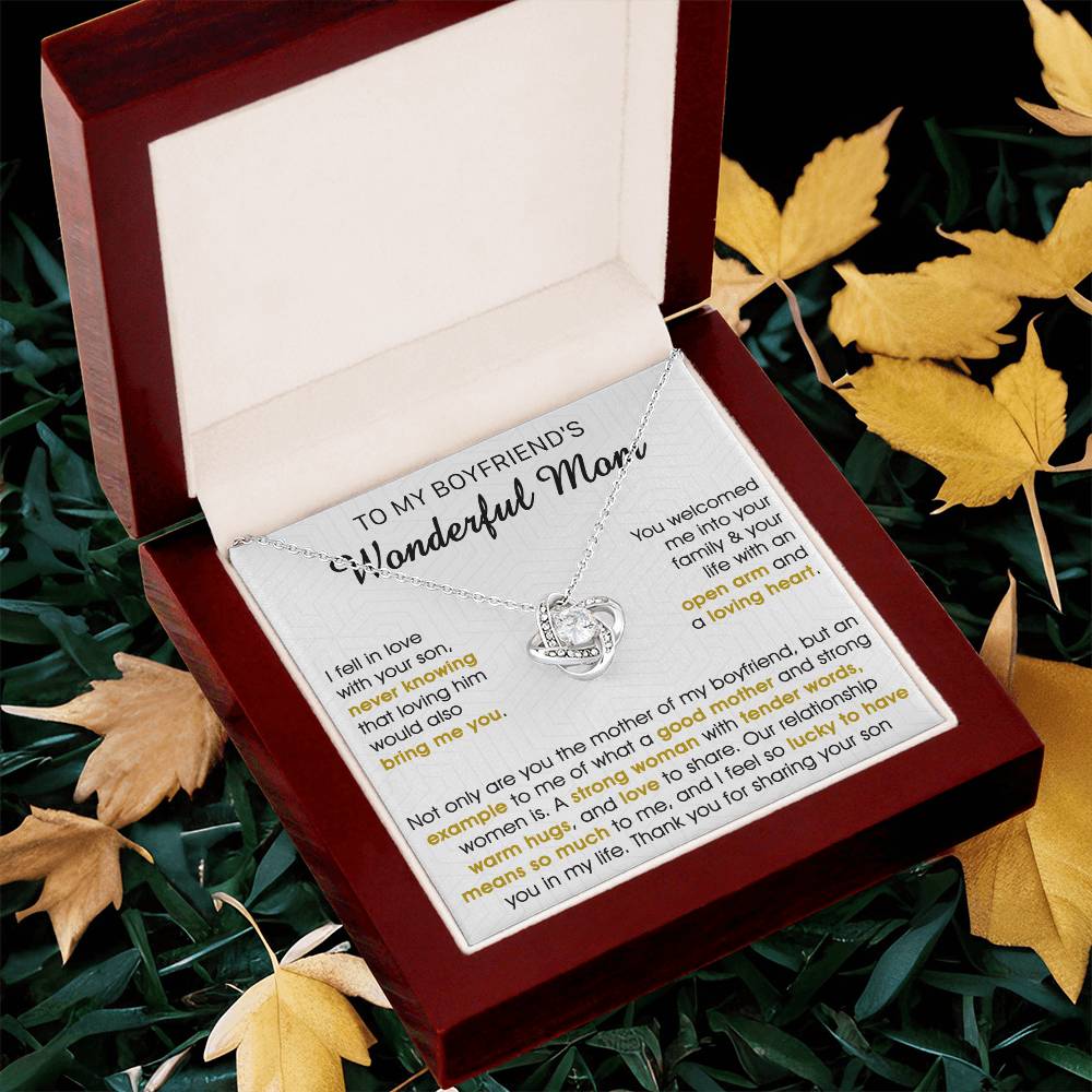 Gift For Boyfriend's Mom Bring Welcomed Not Only Love Knot Necklace Love Knot Necklace