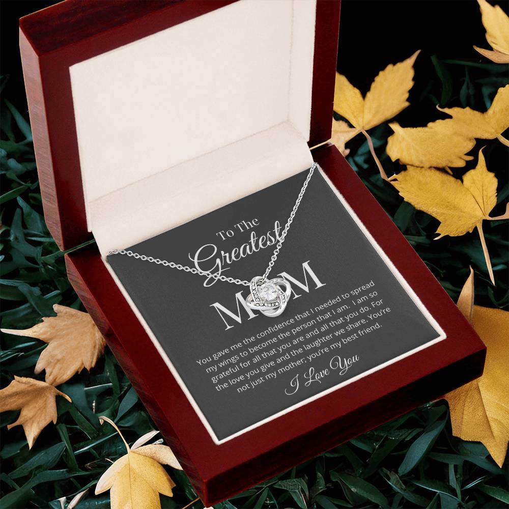 You Gave Me Confidence Love Knot Necklace
