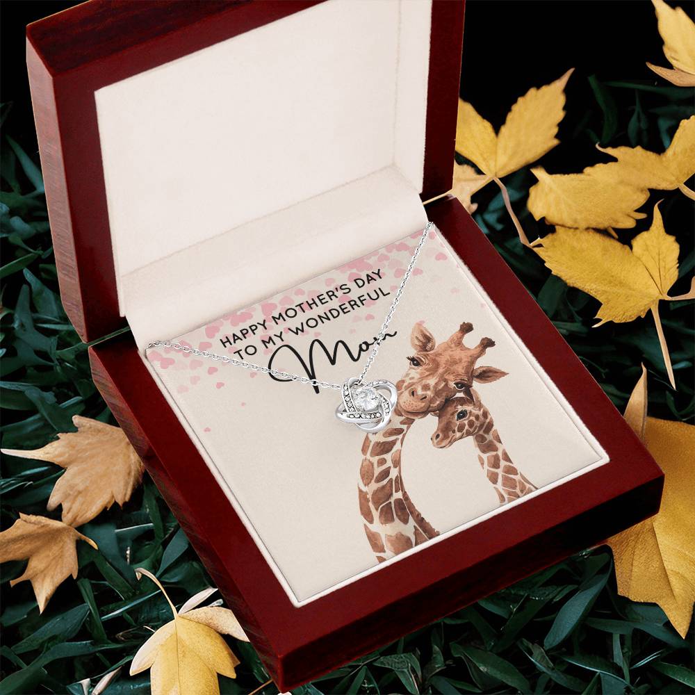 My Wonderful Mom - Love Knot Necklace Love Knot Necklace
