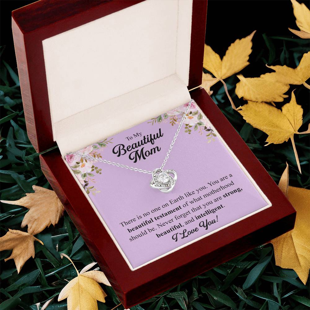 Mothers Day Gift From Daughter Mother Of The Groom Gift From Son Presents For Mom Birthday Sentimental Jewelry Necklace For Mom 1 Love Knot Necklace