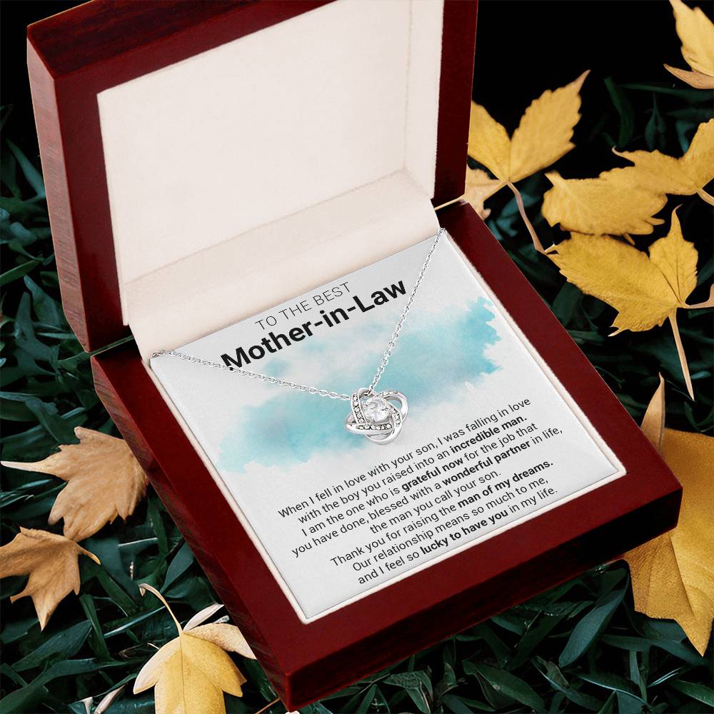 Gift For Mother-In-Law - Wonderful Partner - Love Knot Love Knot Necklace