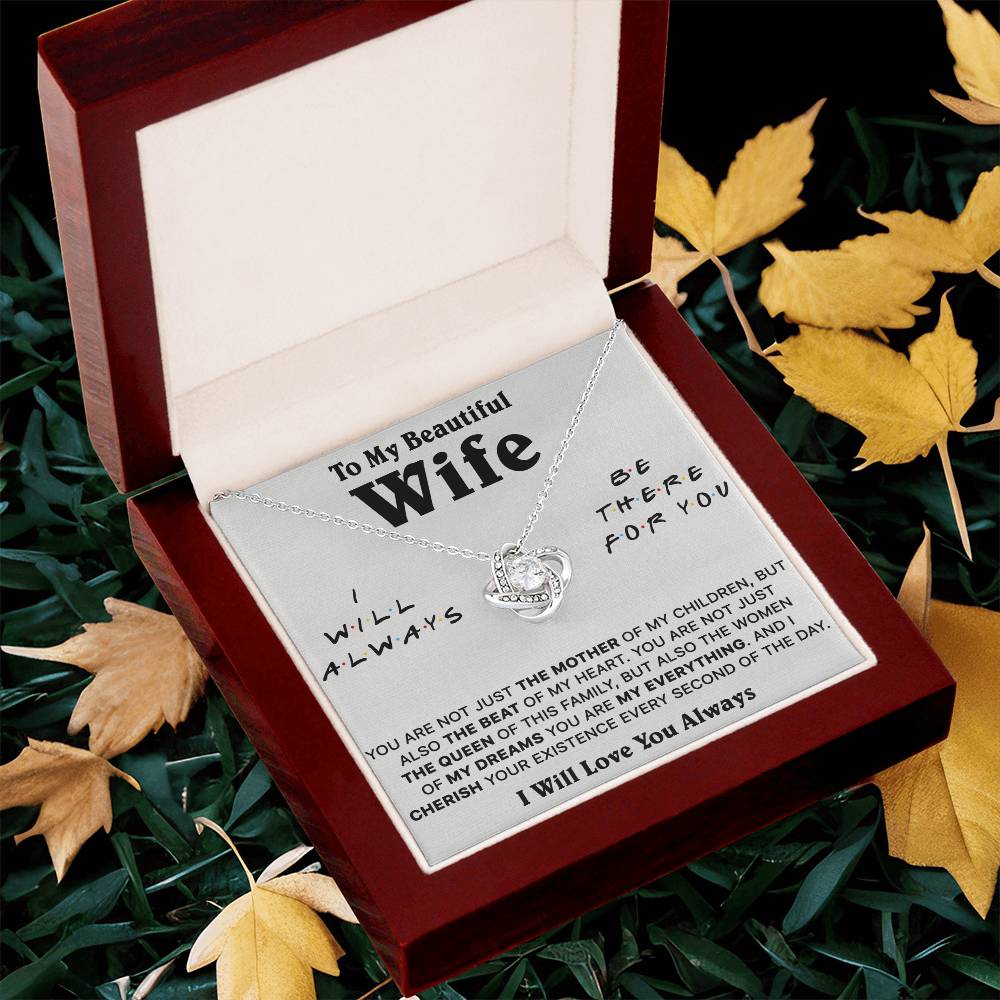 Gift For Wife Lux Be There The Mother Love Knot Necklace Love Knot Necklace