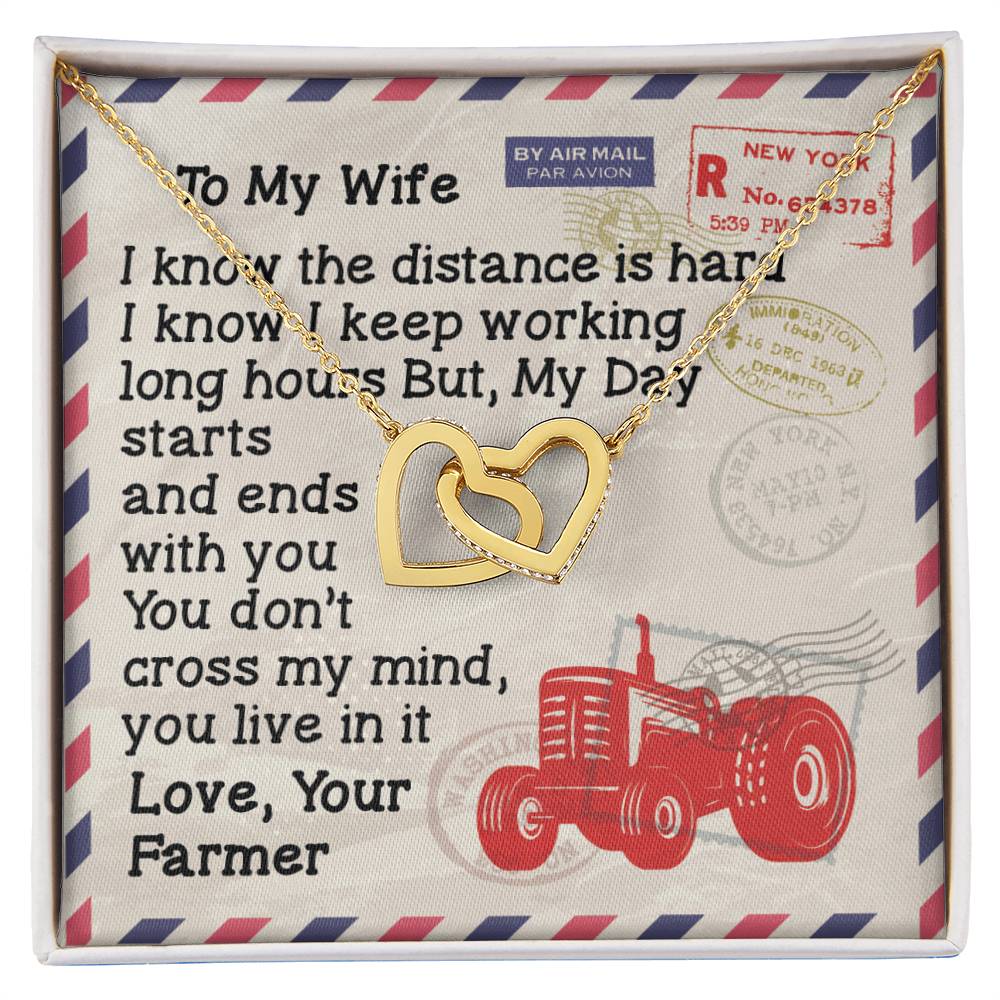 Farmer'S Wife - Interlocking Heart Necklace Interlocking Hearts Necklace