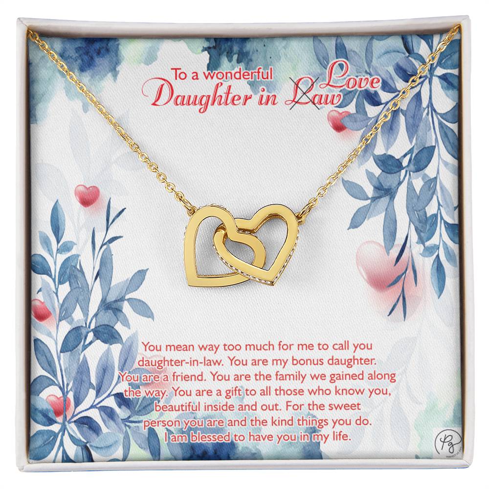 Perfect Us Gifts To Our Daughter-In-Law Gift On Wedding Day💍💍💍 Interlocking Hearts Necklace