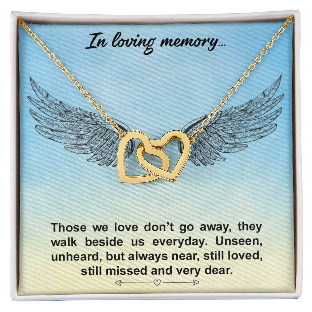 Interlocked Hearts Necklace - Loving Memories Interlocking Hearts Necklace