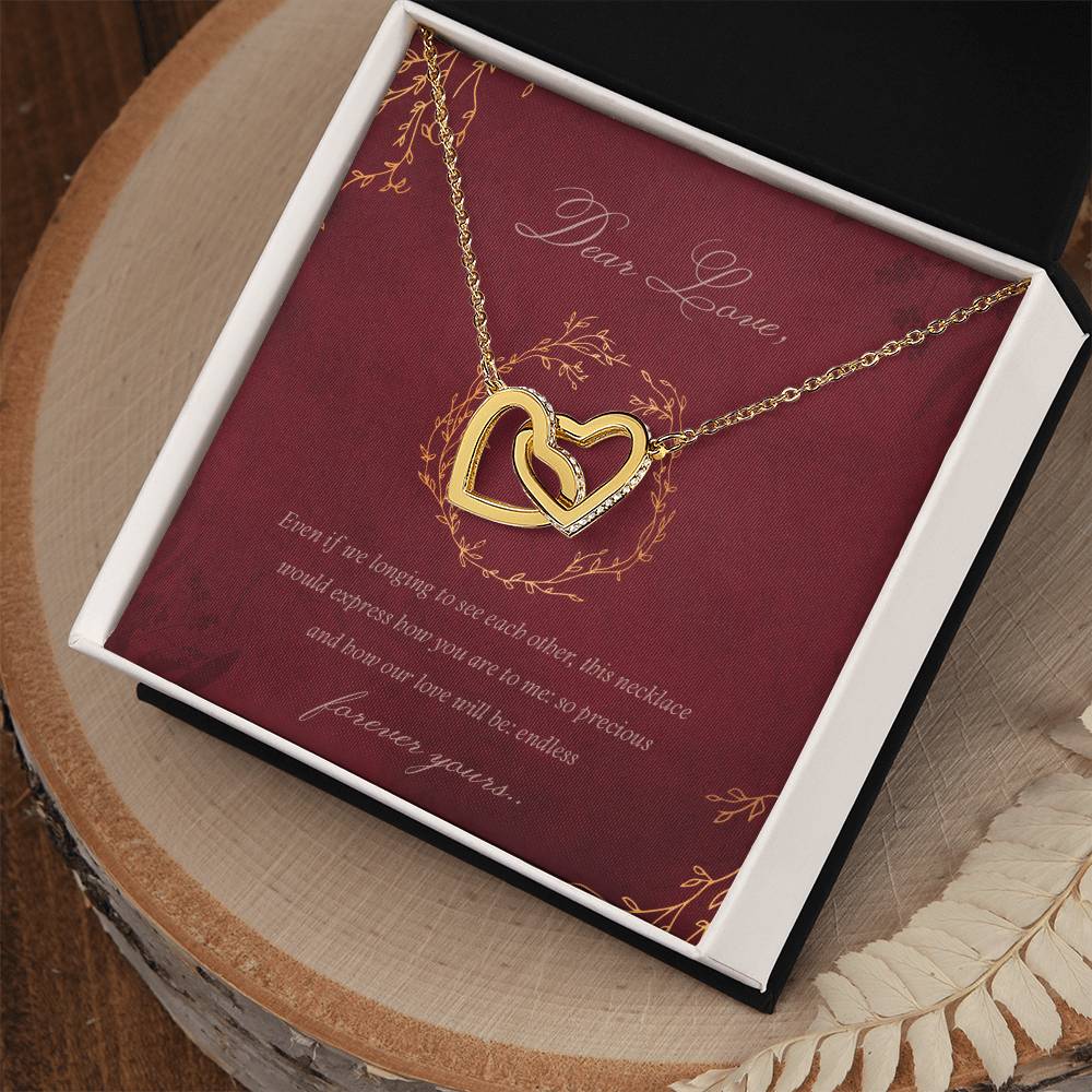 Coupledhearts Luxury Necklace Interlocking Hearts Necklace
