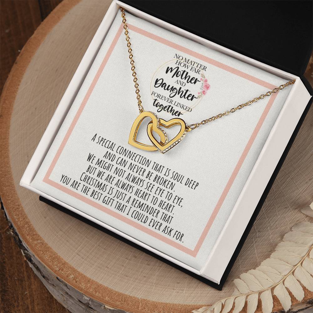 Mother And Daughter Forever Linked Together A Connection That Is Soul Deep Interlocking Hearts Necklace