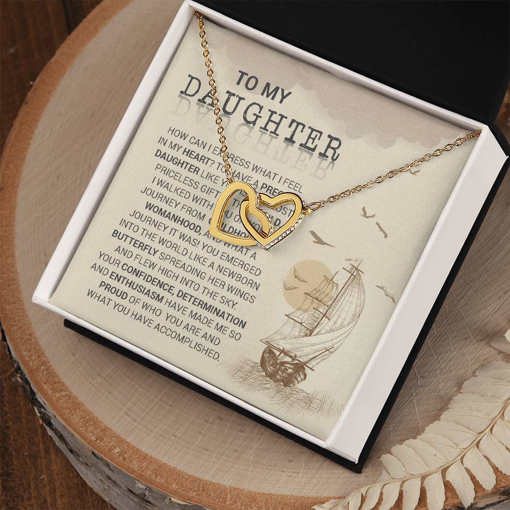 Butterfly - Interlocking Hearts Interlocking Hearts Necklace