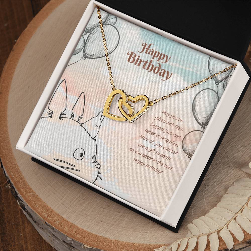 Biggest Joy And Never-Ending Bliss - Interlocking Hearts Necklace