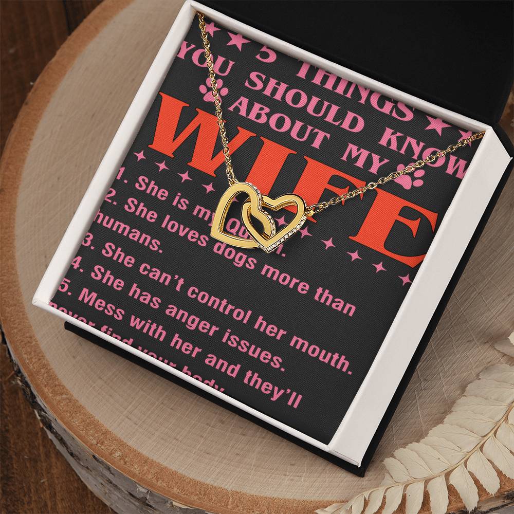 5 Things You Should Know About My Wife Interlocking Hearts Necklace