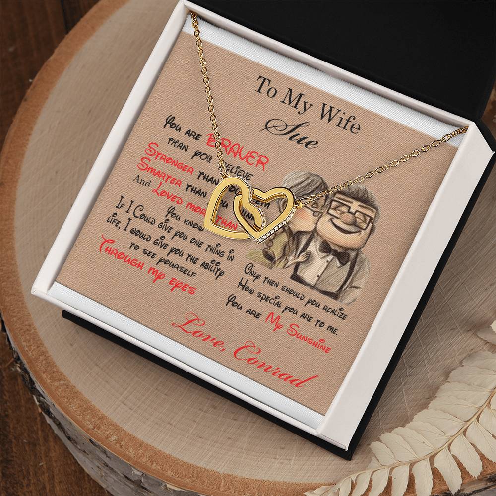 Double Heart Necklace Perfect Gifts For Your Love One'S Interlocking Hearts Necklace