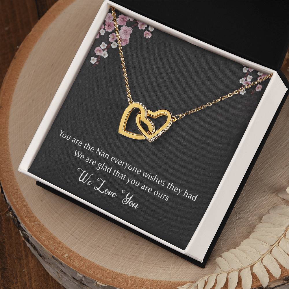 The Best Nan Interlocking Hearts Necklace