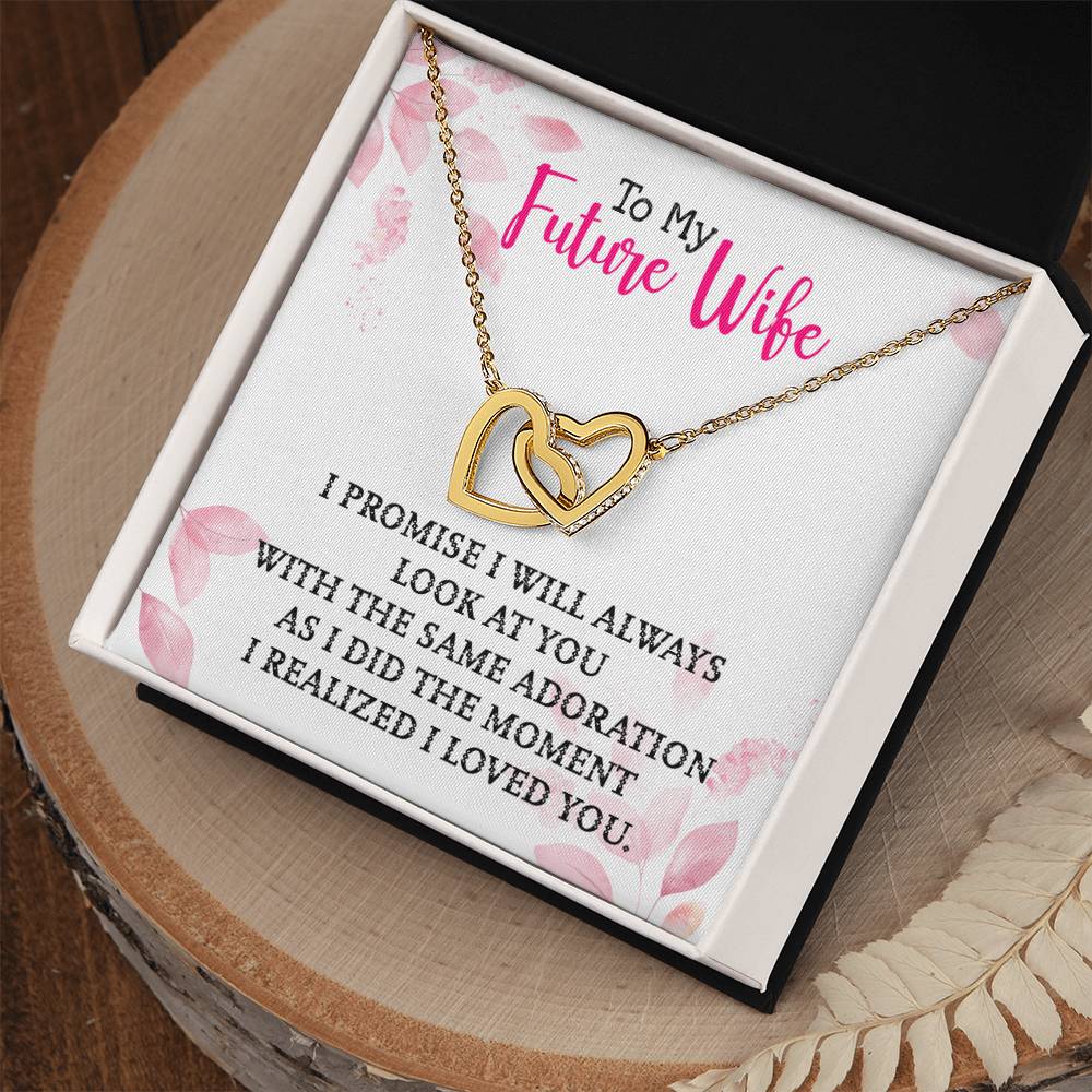 Gift For Future Wife - Interlocking Heart Necklace Interlocking Hearts Necklace