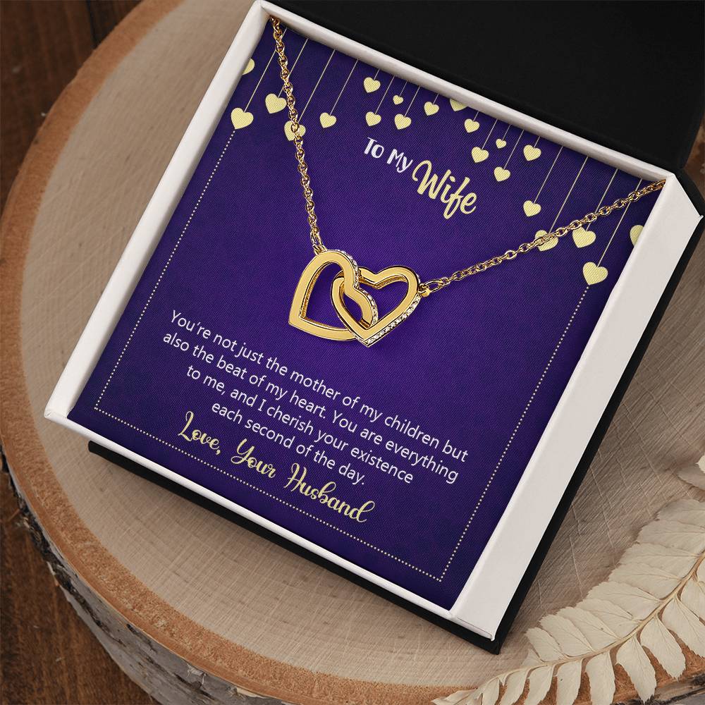 Interlocking Hearts Necklace Happy Anniversary You'Re Not Just The Mother Of My Children