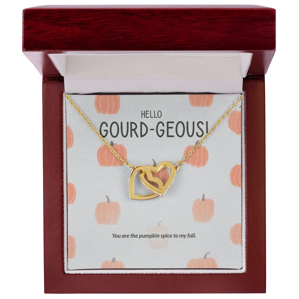 Hello Gourd-Geous - Interlocking Hearts Necklace