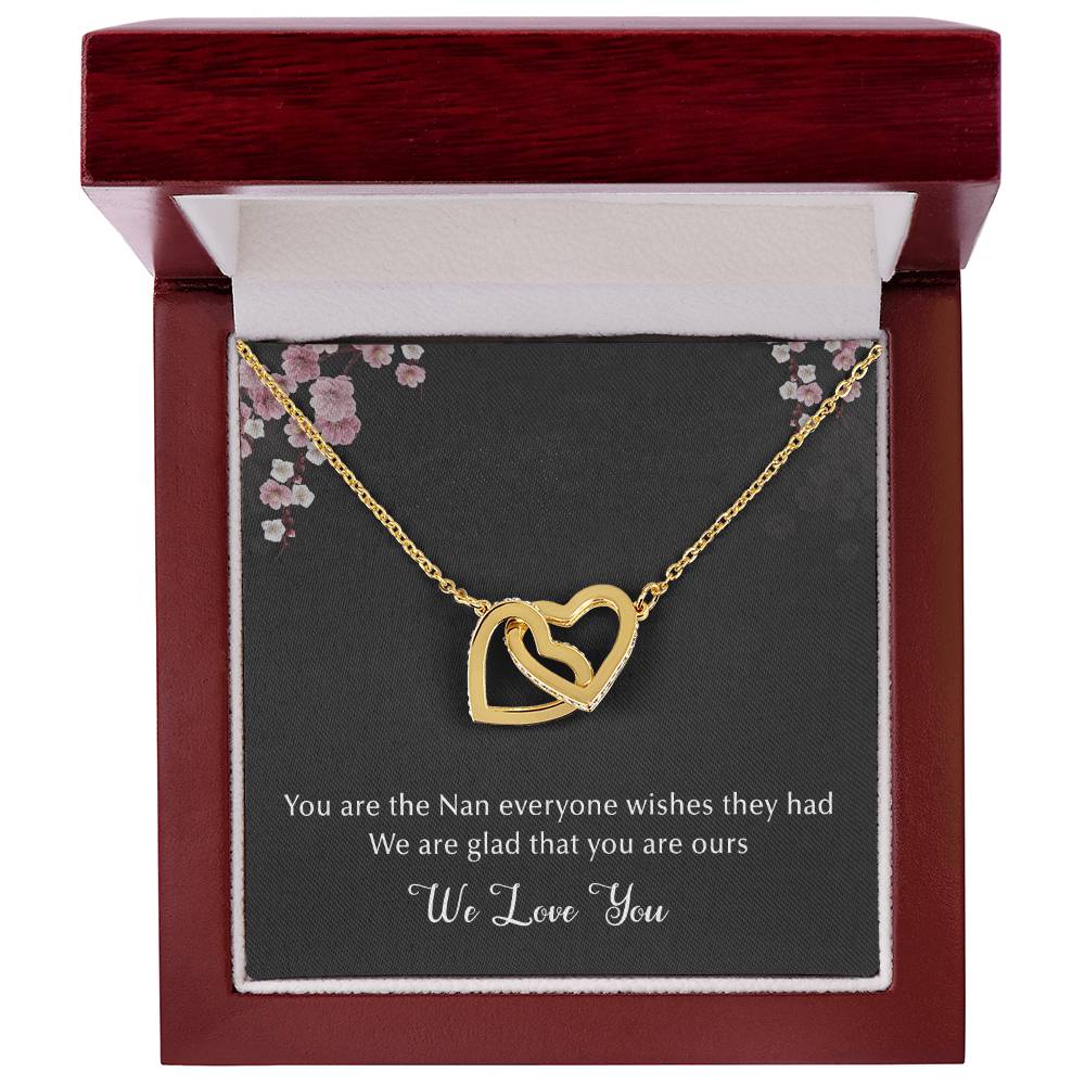 The Best Nan Interlocking Hearts Necklace