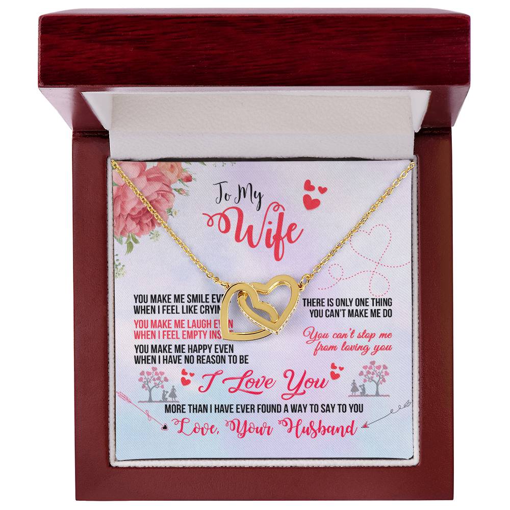 Anniversary Gift For Wife Gift For Her From Husband Gift For Her Mothers Day Gift Valentines Day Gift Gifts For Wife Christmas Gift Interlocking Hearts Necklace