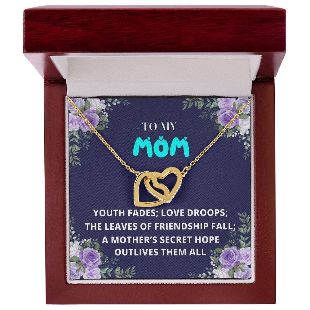 Mothers Day Gift From Daughter Son - Mother Necklace Gifts For Mom Mom Necklace Interlocking Hearts Interlocking Hearts Necklace
