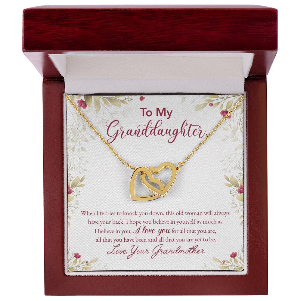 Collection Granddaughter - All That You Are - Interlocking Hearts Necklace