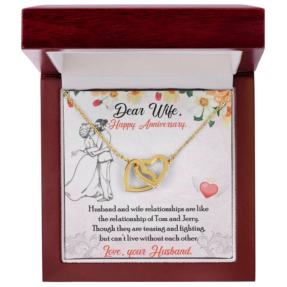 Double Hearts Interlocking Hearts Necklace