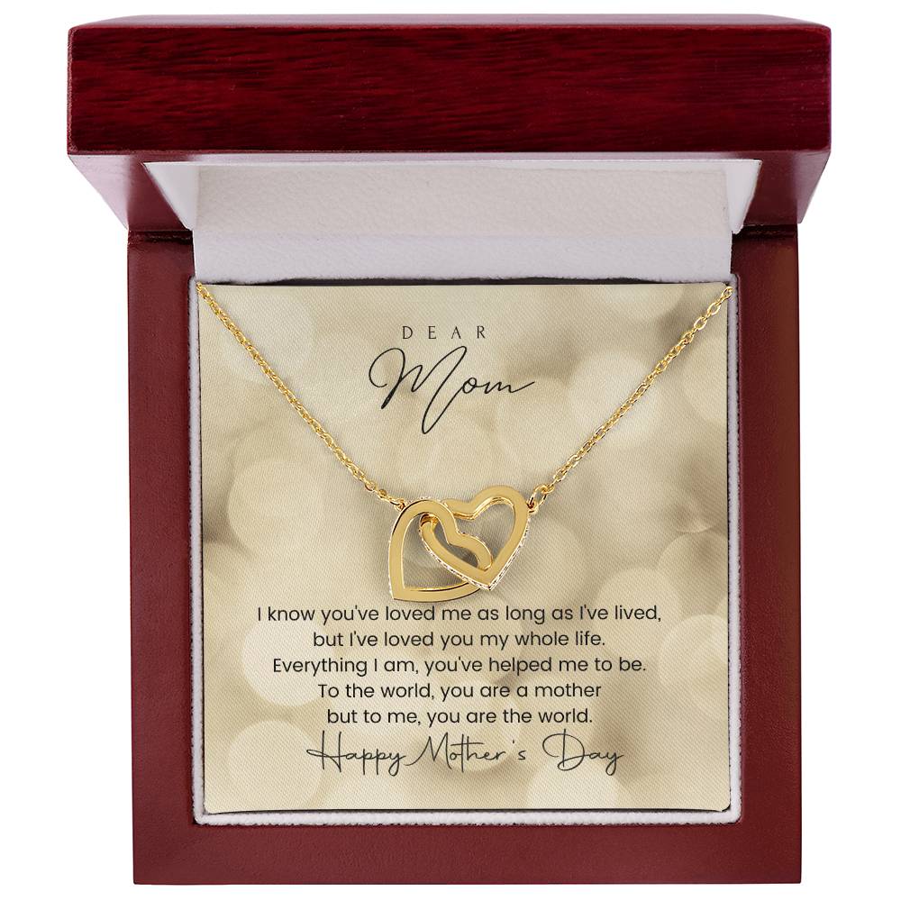 Happy Mother'S Day Interlocking Hearts Interlocking Hearts Necklace