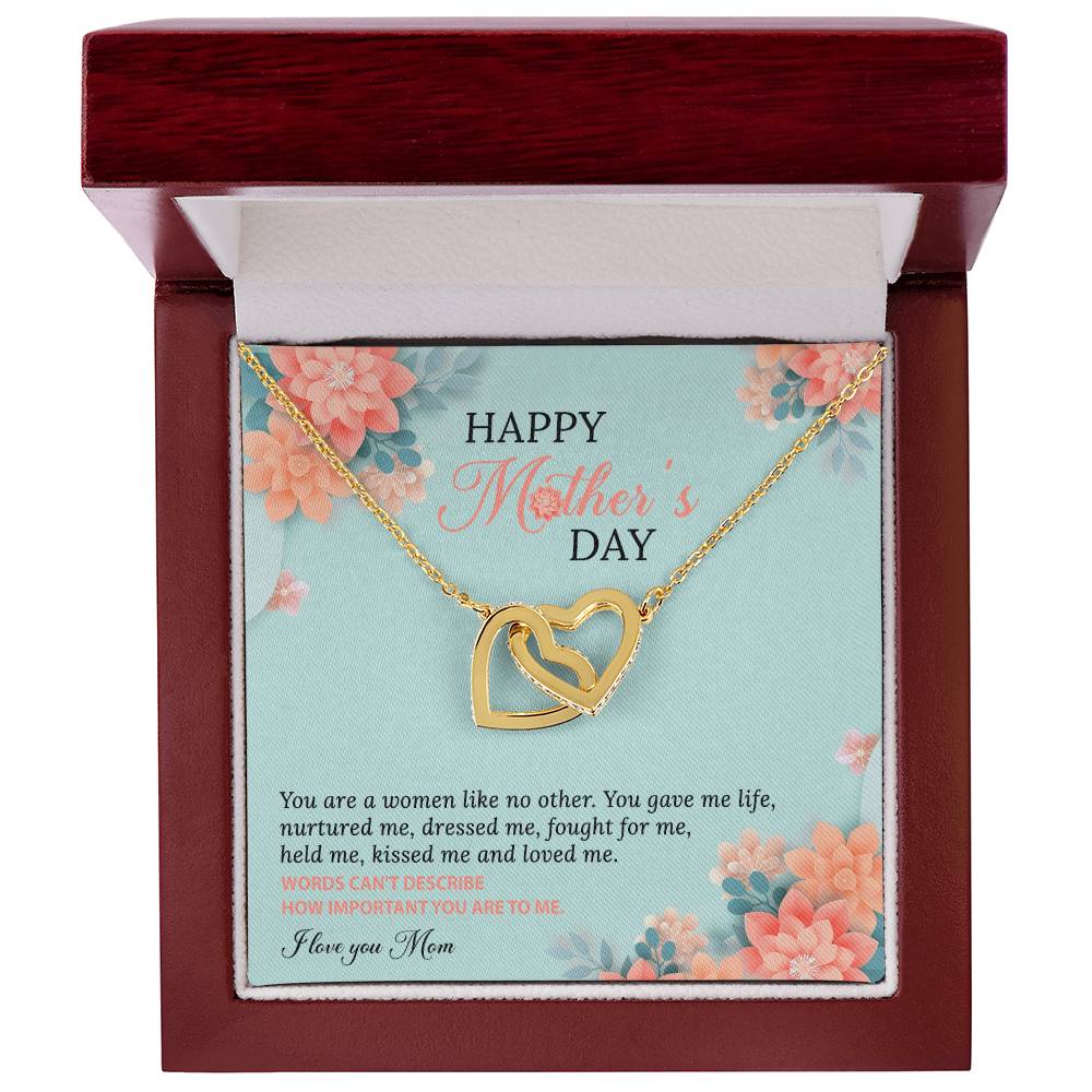 A Women Like No Other Interlocking Hearts Necklace