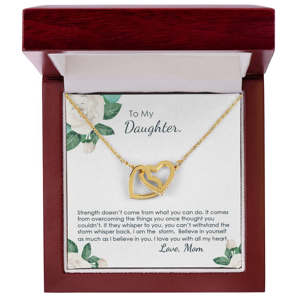 You Are The Storm - Interlocking Hearts Necklace