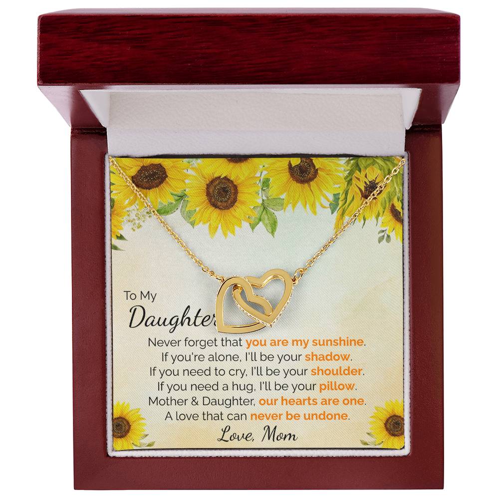 You Are My Sunshine Interlocking Hearts Interlocking Hearts Necklace