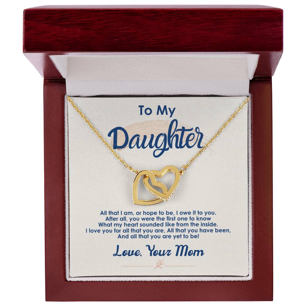 Collection Daughter - You Were The First One - Interlocking Hearts Necklace